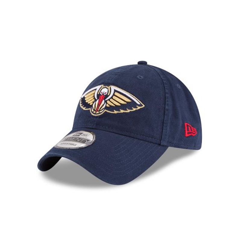 NBA New Orleans Pelicans Core Classic 9Twenty Adjustable (KJV0179) - Blue New Era Caps